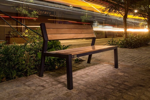 [BKT-BAN-007-MA/130/GRO] Wood Bench 007 (130 cm, Without armrests)
