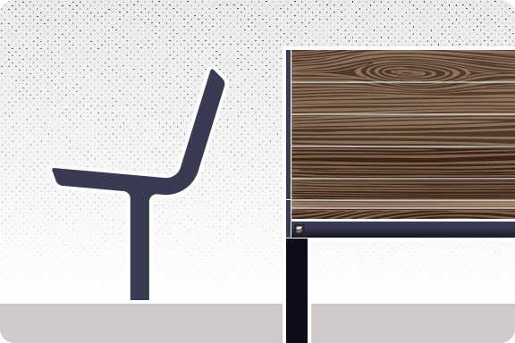[BKT-BAN-003/MA/60/SD/AHO/GRO] Banca 003 Madera (Dark gray, 60 cm, Drown, Without armrests)