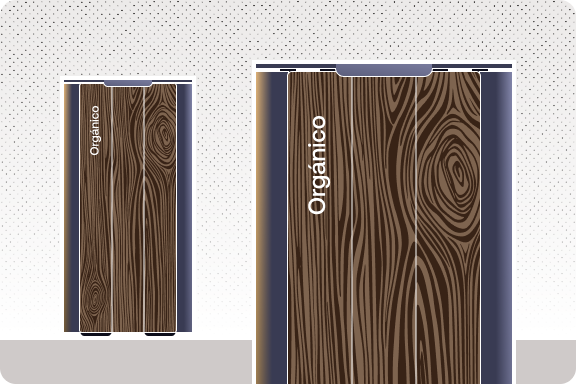 [BKT-BA-004/MA/SEN/PIS/ROT] Basurero 004 / Madera (Rotulado tipo de basura, Sencillo)