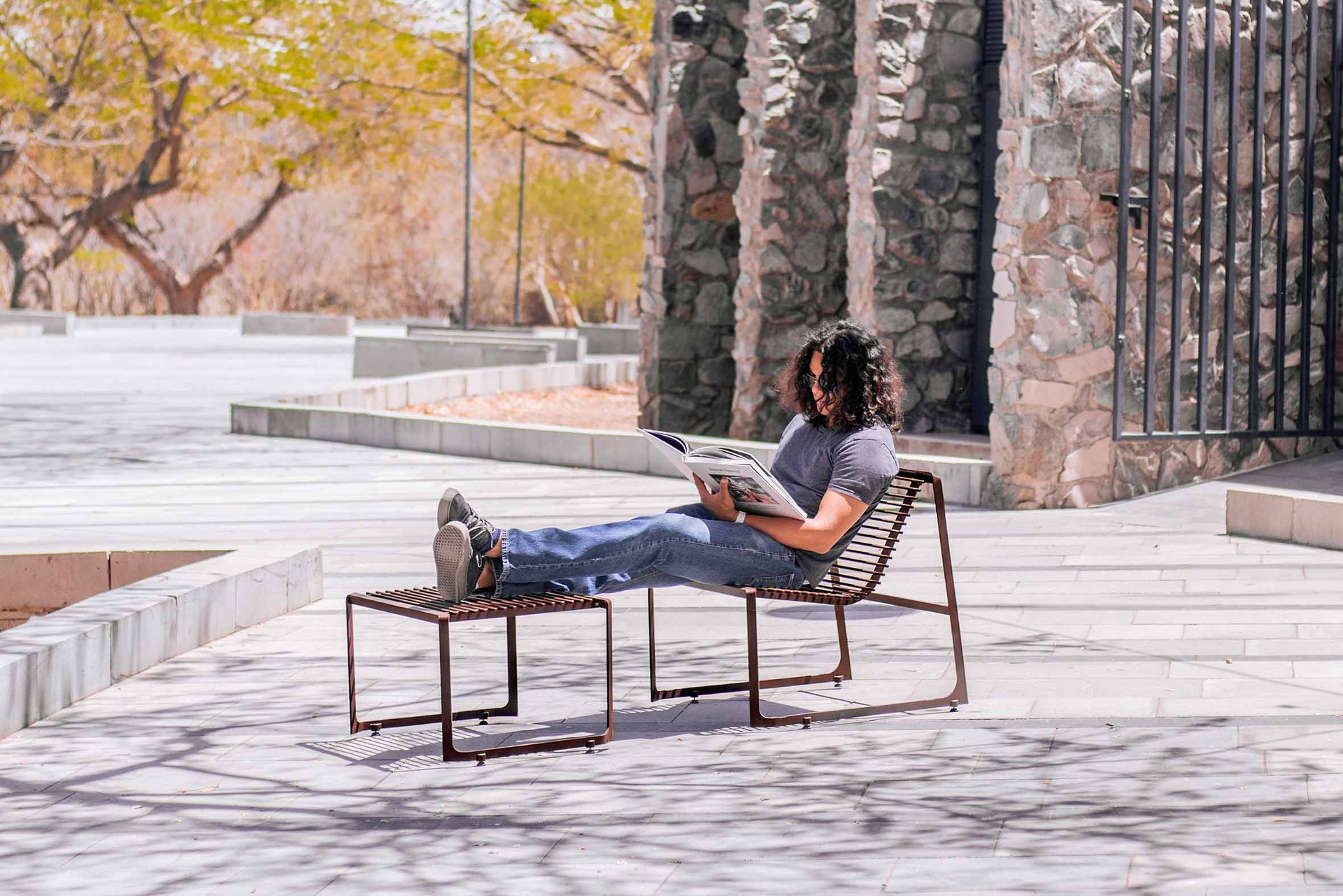 [BKT-BAN-008/ME/60/GRO] Silla 008 metal (Dark gray, Cold Galvanized and Polyester Paint)